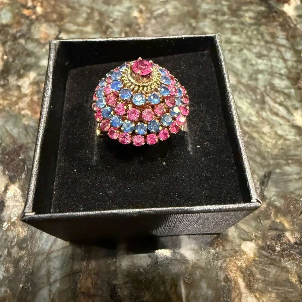Elegant Pink and Blue Gemstone Ring
Original Price $999 - Picture 1 of 3